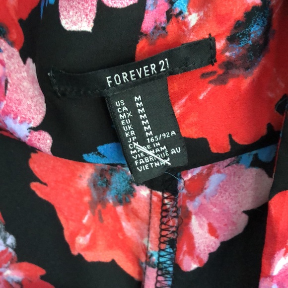 Forever 21 floral kimono sleeve top - Picture 3 of 5